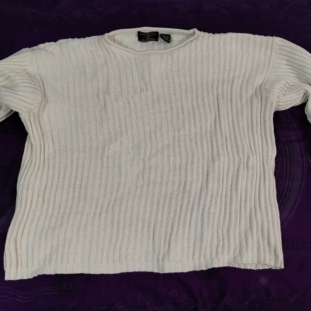 Scoop neck sweater vintage